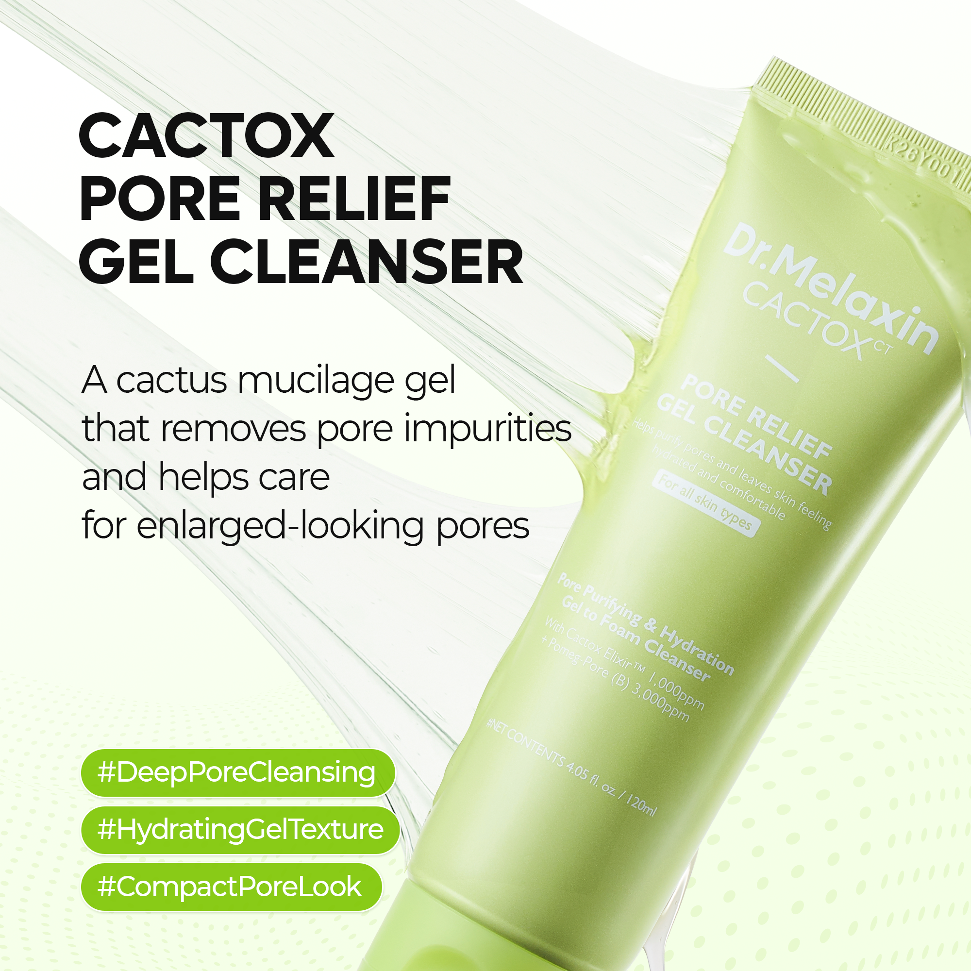 Alternative view of Cactox Pore Relief Gel Cleanser